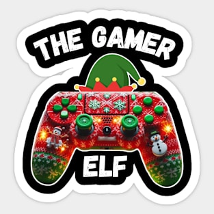 I'm The Gamer Elf, Christmas Gaming controller Sticker